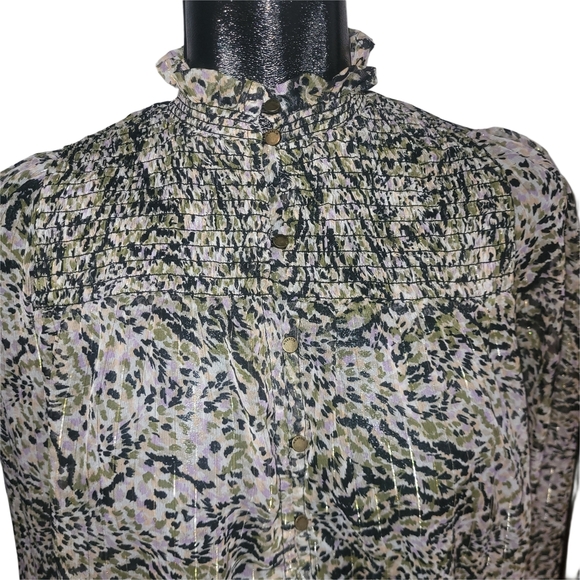 Garcia Chic Leopard Print Top and Skirt Set XS - Picture 3 of 8